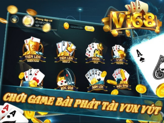 Giới thiệu sảnh game bài tại Vi68